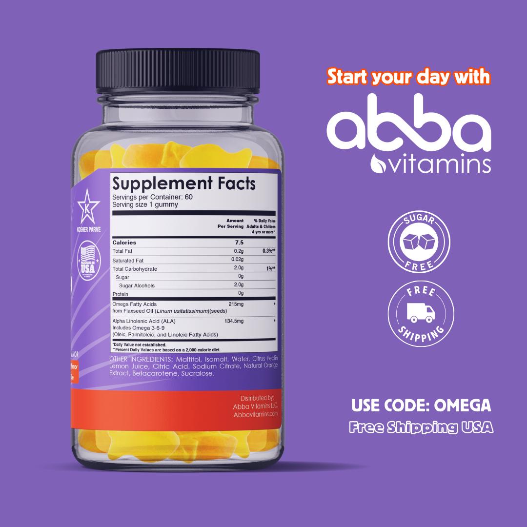 Sugar Free Omega 3,6,9 Free Shipping use Code ABBA