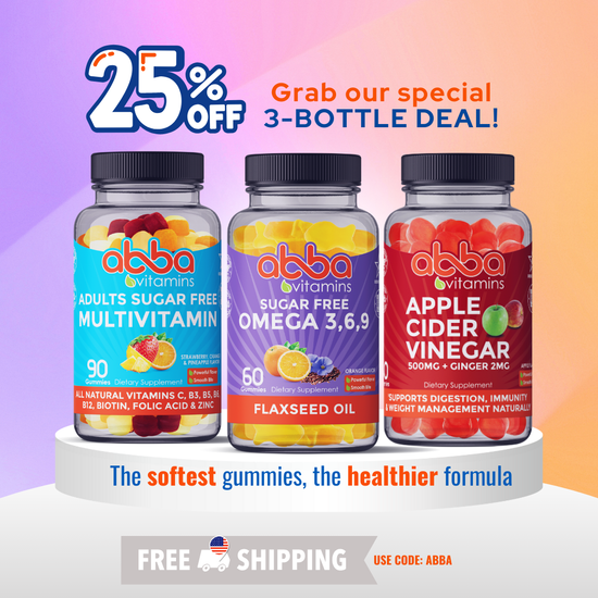 3 Bottle Deal! Free Shipping use Code ABBA
