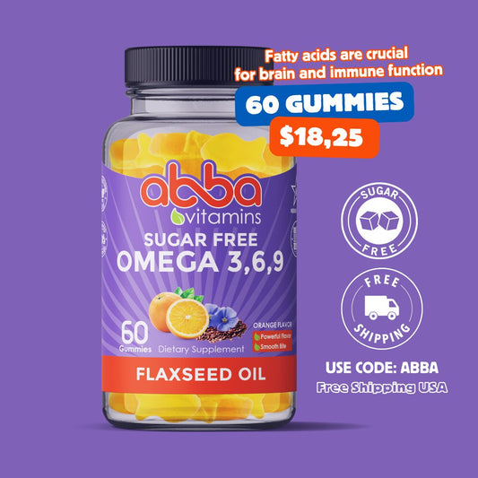 Sugar Free Omega 3,6,9 Free Shipping use Code ABBA