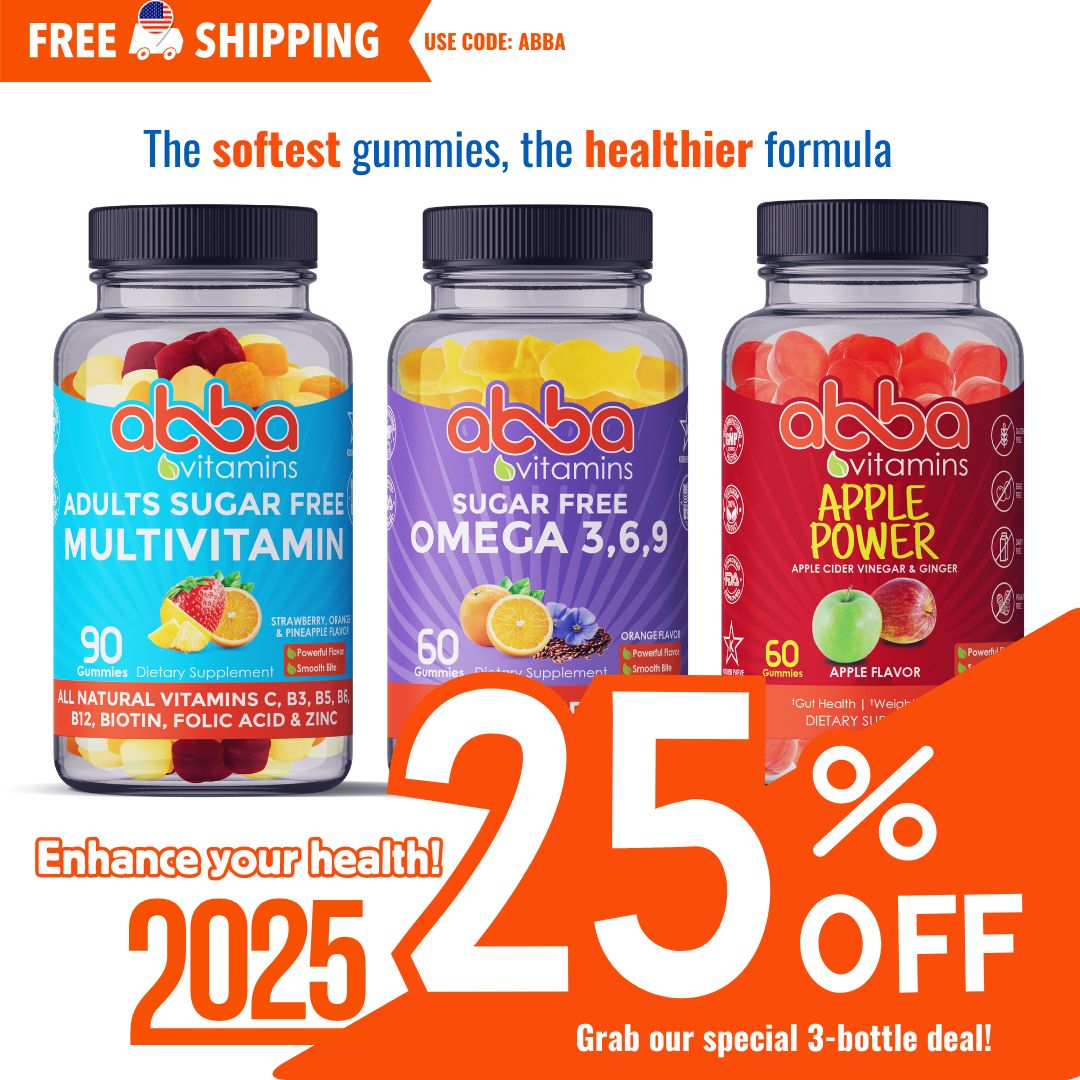 3 Bottle Deal! Free Shipping use Code ABBA